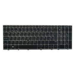 Teclado compatible para portátil HP Elitebook 850 G5 / 850 G6  Retroiluminado