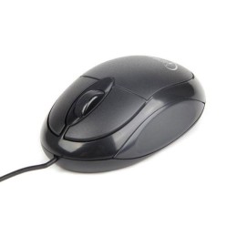 Raton óptico USB Gembird 1000 dpi / negro / ambidiestro / MUS-U-01