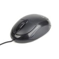 Raton óptico USB Gembird 1000 dpi / negro / ambidiestro / MUS-U-01