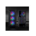 Caja Semitorre Gaming Ragnarok ATX / MATX / Tooq / Negra / Incluye 4 Ventiladores / TQGCC101-B
