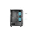Caja Semitorre Gaming Ragnarok ATX / MATX / Tooq / Negra / Incluye 4 Ventiladores / TQGCC101-B