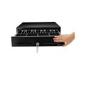 Cajon portamonedas Phoenix / 41cm / Apertura Manual con Boton / Compartimentos para Billetes 4 - Monedas 8 / Negro