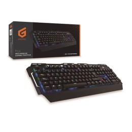 ÷ Teclado gaming mecanico conceptronic kronic01 retroiluminado rgb usb 8 teclas programables