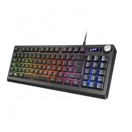 ÷ Teclado h-mecanico compacto tkl mars gaming mkrevo color negro con pad numerico y rueda/scroll multi