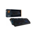 ÷ Teclado gaming mecanico conceptronic kronic01 italiano retroiluminado rgb usb 8 teclas programas