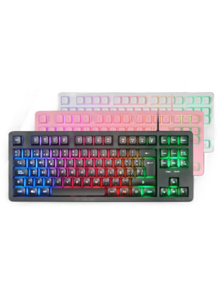 ÷ Teclado h-mech gaming mars gaming mk023 color negro tama?o compacto tkl iluminacion rgb