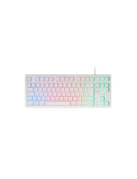 ÷ Teclado h-mech gaming mars gaming mk023 frances color blanco tama?o compacto tkl iluminacion rgb