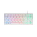 ÷ Teclado h-mech gaming mars gaming mk023 frances color blanco tama?o compacto tkl iluminacion rgb