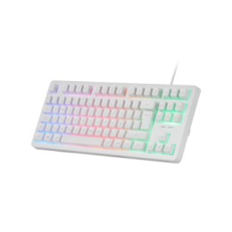 ÷ Teclado h-mech gaming mars gaming mk023 frances color blanco tama?o compacto tkl iluminacion rgb