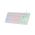 ÷ Teclado h-mech gaming mars gaming mk023 frances color blanco tama?o compacto tkl iluminacion rgb