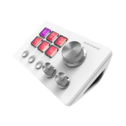 ÷ Control deck slim mars gaming msdtwow 6 teclas de acceso directo lcd 3 botones 3 ruedas multifuncion