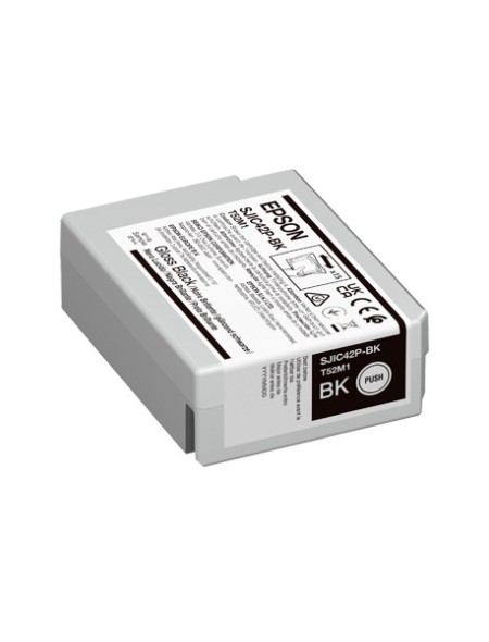 ÷ Tinta original epson sjic42p-bk negro c13t52m140 50ml