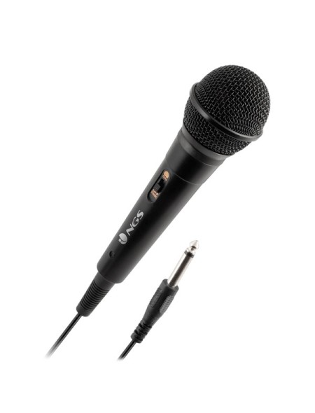 ÷ Microfono ngs singer fire especial karaoke jack 6.3 mm cable 3mtr