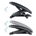 ÷ Reposapies tooq tqfr0603-b ajustable en altura e inclinacion color negro
