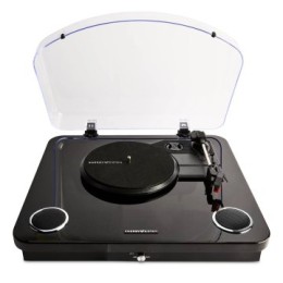 ÷ Tocadiscos bluetooth energy sistem blackspin altavoces 5w 33-45-78 rpm bt rca digitalizacion en usb