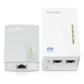 ÷ Homeplug wifi tp-link tl-wpa4220kit 300mb av600 con 2 puertos ethernet kit compuesto de un tl-wpa422